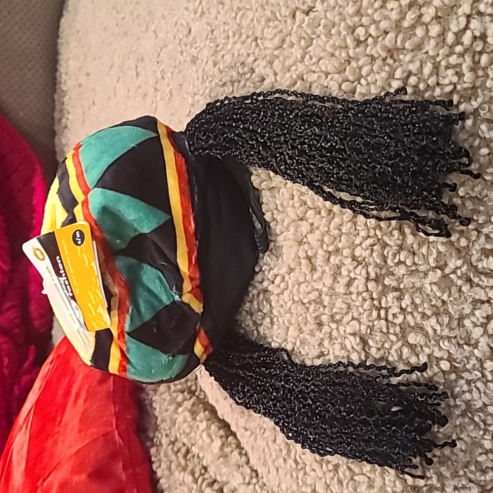 ❤️10/$16 New small dog Rastafarian hat with hair